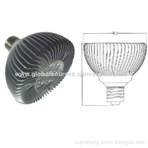 MR16 LED Spotlight with Silver White Shell, 3W Power Consumption and 45 Degrees, Beam Angle